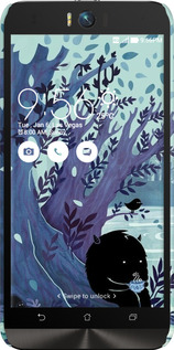 3D пластиковый матовый чехол Арт принт Тихое место чая для Asus ZenFone Selfie ZD551KL - 6544m-116 изображение 