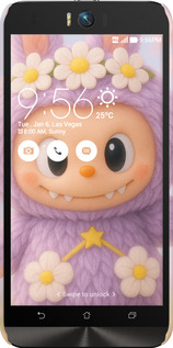 3D пластиковый матовый чехол Лабубу 1 для Asus ZenFone Selfie ZD551KL - 6709m-116 изображение 
