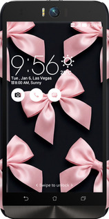 3D пластиковый матовый чехол Coquette Ribbons Dark Coquette для Asus ZenFone Selfie ZD551KL - 6767m-116 изображение 