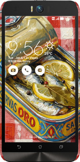 3D пластиковый матовый чехол Vintage Sardine Tin Phone для Asus ZenFone Selfie ZD551KL - 6772m-116 изображение 