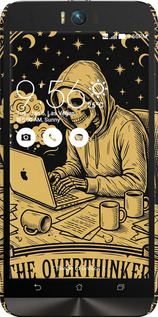 3D пластиковый матовый чехол The Overthinker для Asus ZenFone Selfie ZD551KL - 6774m-116 изображение 