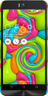 3D пластиковый матовый чехол Y2K Jelly Dream для Asus ZenFone Selfie ZD551KL - 6780m-116 изображение 