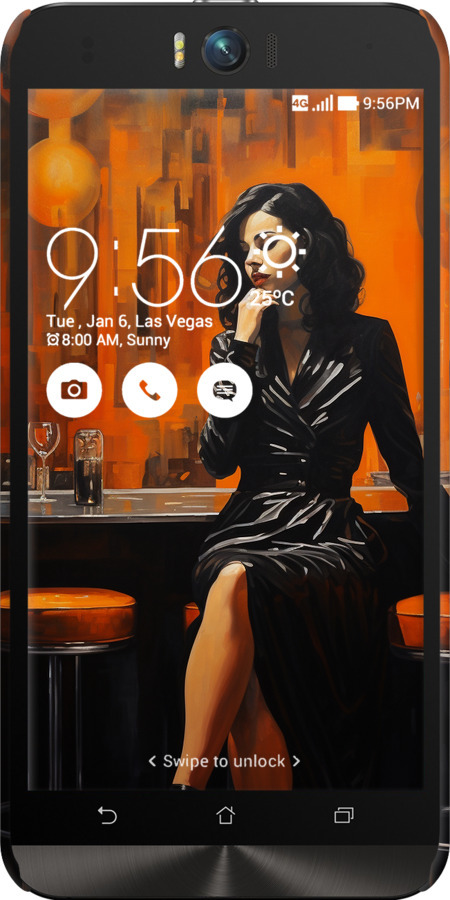 3D пластиковий матовий чехол Чохол для телефону для Asus ZenFone Selfie ZD551KL - 5961m-116 изображение 