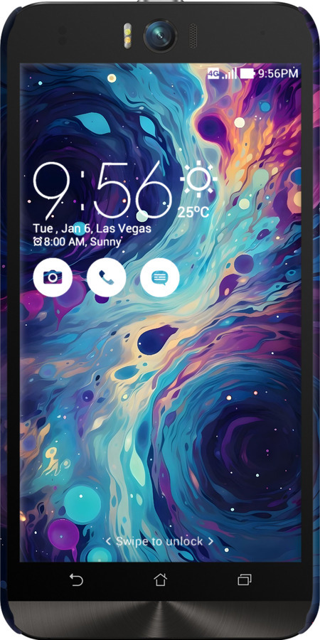 3D пластиковий матовий чехол Арт акварель для Asus ZenFone Selfie ZD551KL - 6329m-116 изображение 