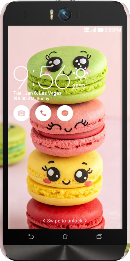 3D пластиковый матовый чехол Печенье для Asus ZenFone Selfie ZD551KL - 6693m-116 изображение 
