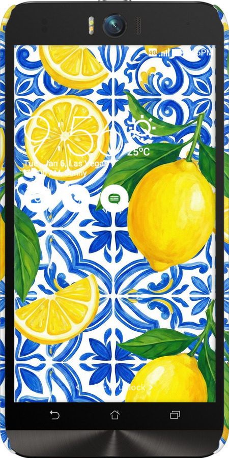 3D пластиковий матовий чехол Grocery Girl Italian Summer для Asus ZenFone Selfie ZD551KL - 6766m-116 изображение 