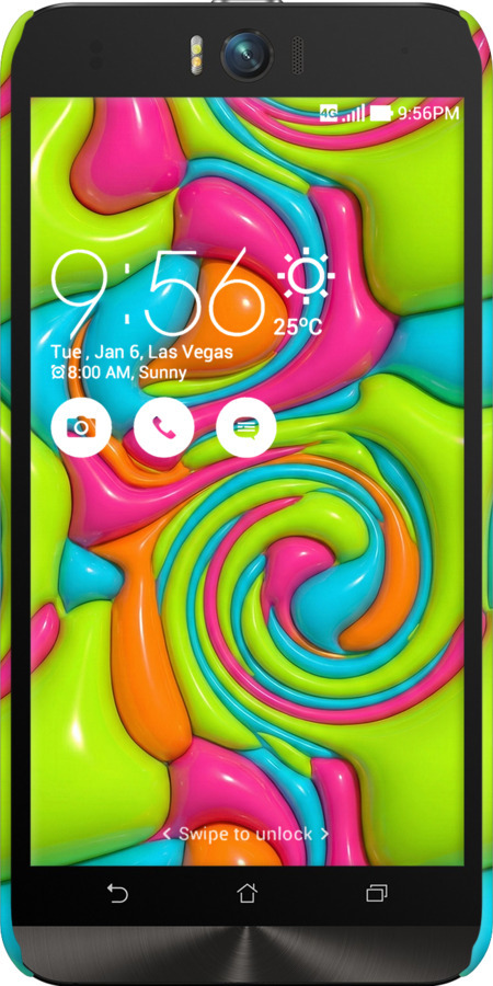 3D пластиковый матовый чехол Y2K Jelly Dream для Asus ZenFone Selfie ZD551KL - 6780m-116 изображение 