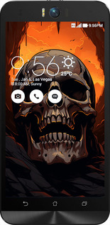 2D пластиковый чехол Череп в пещере для Asus ZenFone Selfie ZD551KL - 5959t-116 изображение 