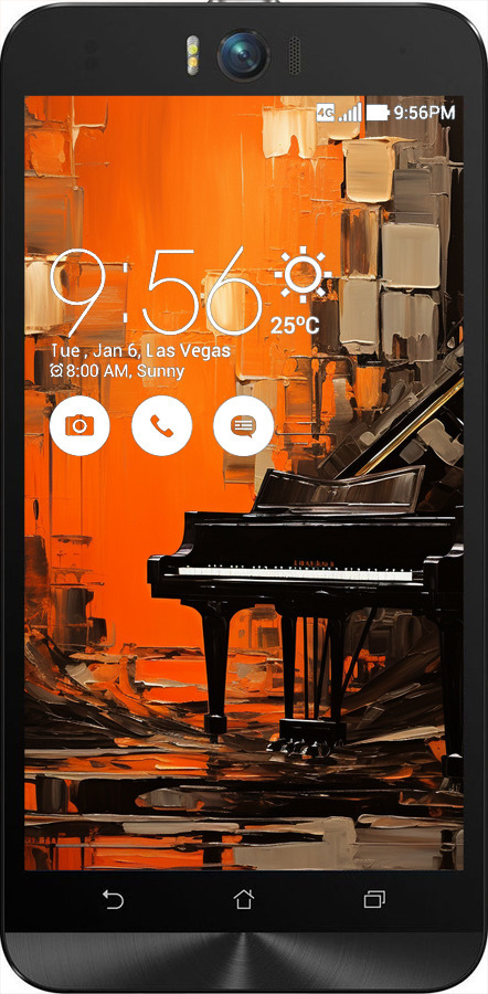 2D пластиковый чехол Чехол для телефона Оранжевый Рояль для Asus ZenFone Selfie ZD551KL - 5937t-116 изображение 