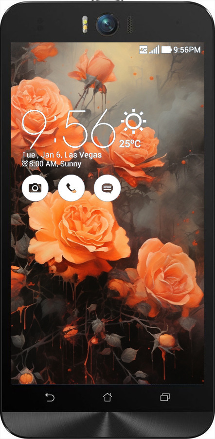 2D пластиковий чехол Оранжеві троянди для Asus ZenFone Selfie ZD551KL - 5944t-116 изображение 