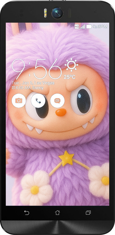 Силиконовый чехол Лабубу для Asus ZenFone Selfie ZD551KL - 6708u-116 изображение 