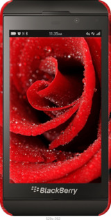 3D пластиковый глянцевый чехол Красная роза для Blackberry Z10 - 529c-392 изображение 