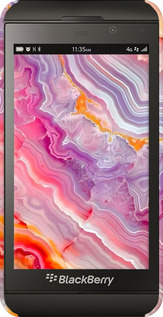 3D пластиковый глянцевый чехол Мрамор 2 для Blackberry Z10 - 6307c-392 изображение 