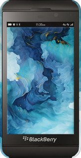 3D пластиковый глянцевый чехол Акварель для Blackberry Z10 - 6320c-392 изображение 