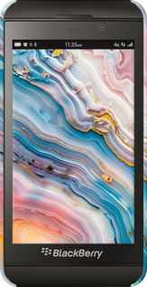 3D пластиковый глянцевый чехол Мрамор красивый для Blackberry Z10 - 6376c-392 изображение 