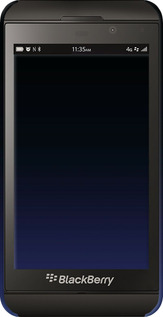 3D пластиковый глянцевый чехол Градиент в тёмно - синем стиле для Blackberry Z10 - 6542c-392 изображение 