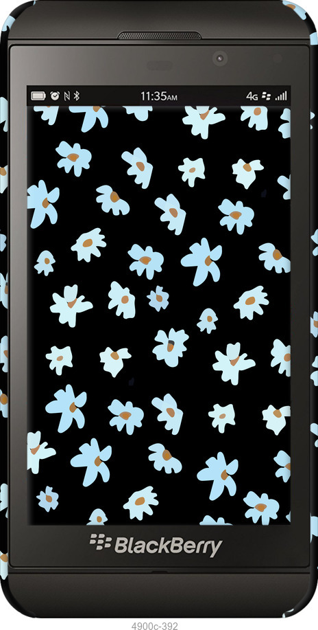3D пластиковый глянцевый чехол Цветочный для Blackberry Z10 - 4900c-392 изображение 