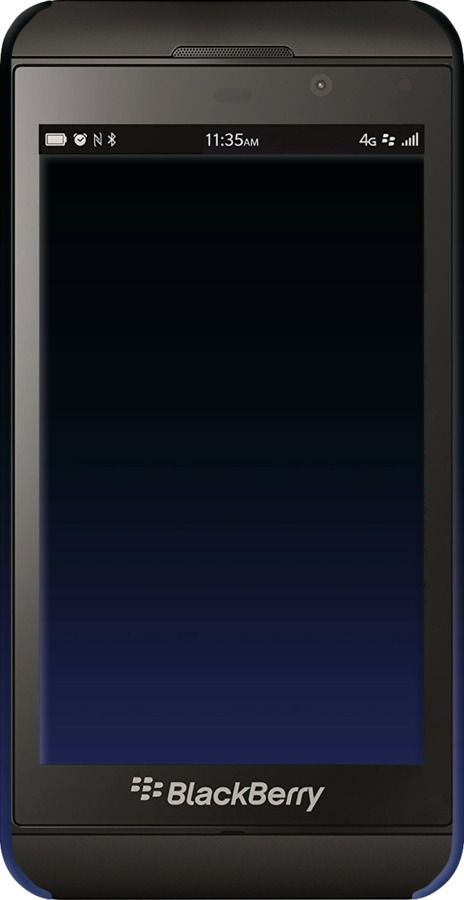 3D пластиковый глянцевый чехол Градиент в тёмно - синем стиле для Blackberry Z10 - 6542c-392 изображение 
