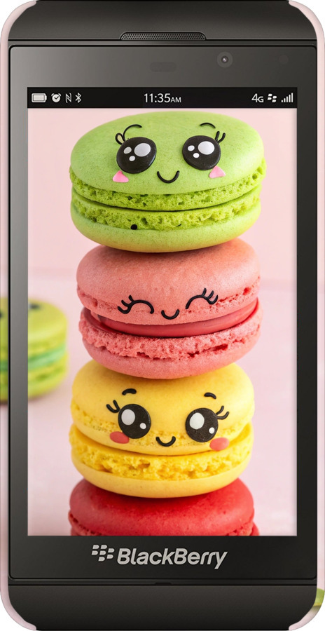 3D пластиковый глянцевый чехол Печенье для Blackberry Z10 - 6693c-392 изображение 