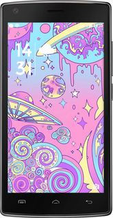 Силиконовый чехол Розовая галактика для Doogee X5 max PRO - 4146u-955 изображение 