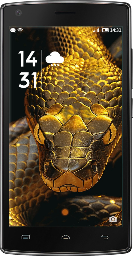 Силиконовый чехол Golden snake для Doogee X5 max - 6072u-775 изображение 