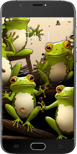 Силиконовый чехол Жабки для Doogee X9 mini - 5656u-774 изображение 