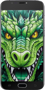 Силиконовый чехол Зелёный дракон для Doogee X9 mini - 5816u-774 изображение 