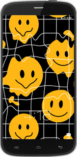 Силиконовый чехол Смайлы v3 для Doogee Y100X - 5623u-1109 изображение 