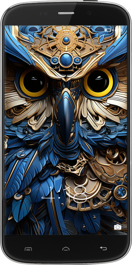 Силиконовый чехол Сова v2 для Doogee Y100X - 5649u-1109 изображение 