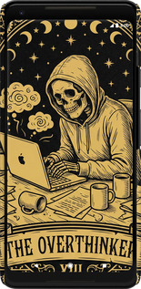 3D пластиковый матовый чехол The Overthinker для Google PixeL 2 XL - 6774m-1643 изображение 