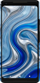 3D пластиковый матовый чехол Liquid Chrome для Google PixeL 2 XL - 6781m-1643 изображение 