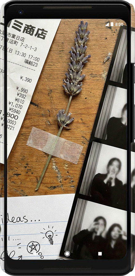 3D пластиковый матовый чехол Aesthetic Scrapbook Collage для Google PixeL 2 XL - 6773m-1643 изображение 