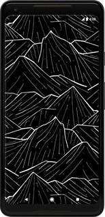 2D пластиковый чехол С изображением Темных гор для Google PixeL 2 XL - 6489t-1643 изображение 