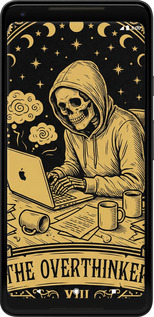 2D пластиковий чехол The Overthinker для Google PixeL 2 XL - 6774t-1643 изображение 