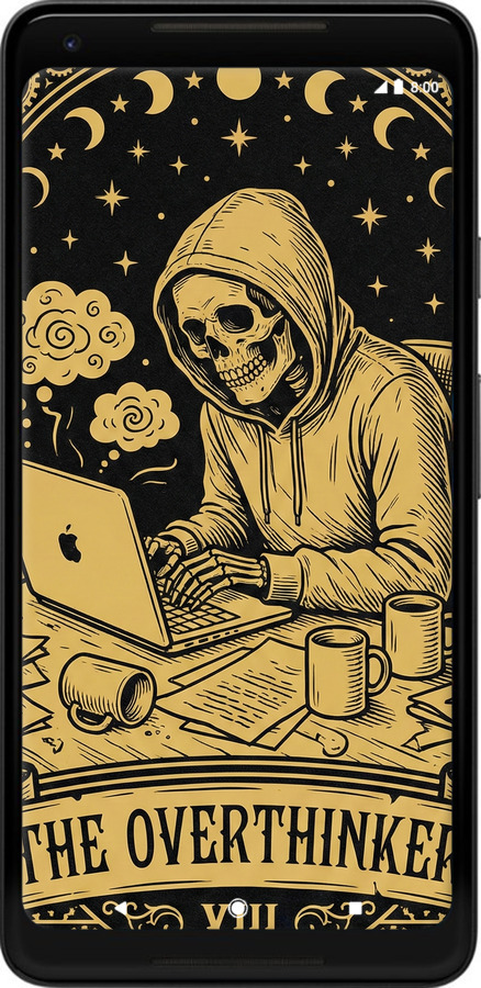 2D пластиковий чехол The Overthinker для Google PixeL 2 XL - 6774t-1643 изображение 