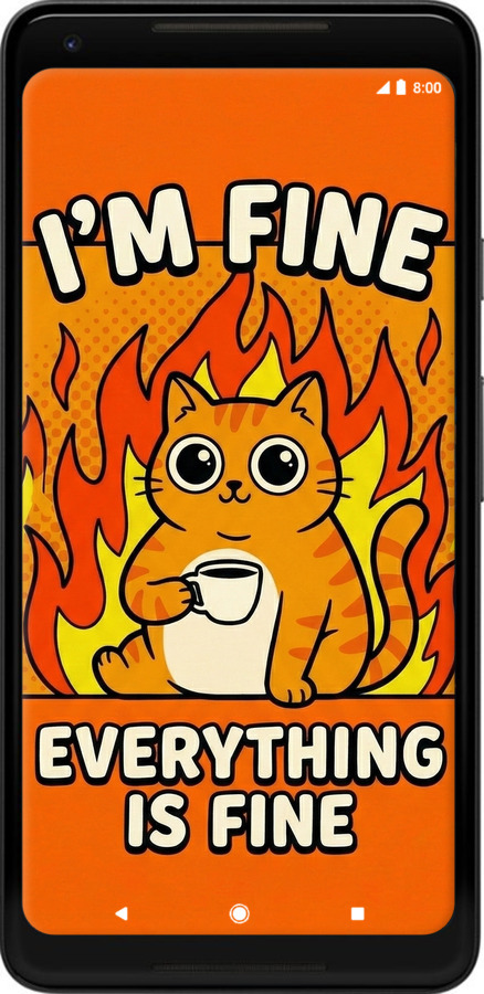 Силиконовый чехол Funny Cat для Google PixeL 2 XL - 6786u-1643 изображение 