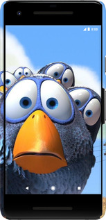 3D пластиковий матовий чехол Angry Birds для Google Pixel 2 - 6008m-1075 изображение 