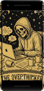 3D пластиковий матовий чехол The Overthinker для Google Pixel 2 - 6774m-1075 изображение 