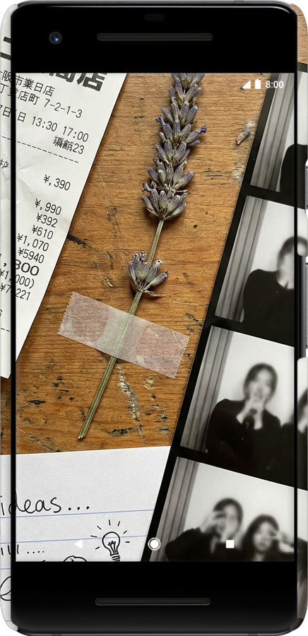 3D пластиковый матовый чехол Aesthetic Scrapbook Collage для Google Pixel 2 - 6773m-1075 изображение 