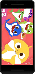 Силіконовий чехол Бейби Шаркс для Google Pixel 2 - 6305u-1075 изображение 
