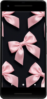 2D пластиковый чехол Coquette Ribbons Dark Coquette для Google Pixel 2 - 6767t-1075 изображение 