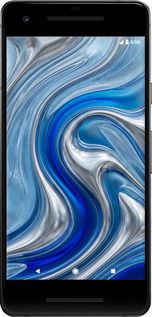 2D пластиковый чехол Liquid Chrome для Google Pixel 2 - 6781t-1075 изображение 