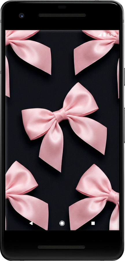 2D пластиковый чехол Coquette Ribbons Dark Coquette для Google Pixel 2 - 6767t-1075 изображение 