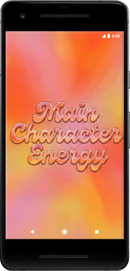 2D пластиковый чехол Aura Gradient Main Character Energy Aesthetic Y2K для Google Pixel 2 - 6783t-1075 изображение 
