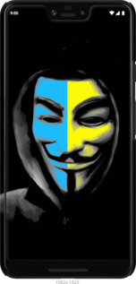 3D пластиковый матовый чехол Украинский анонимус для Google Pixel 3 XL - 1062m-1523 изображение 