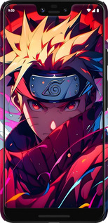 3D пластиковий матовий чехол Наруто для Google Pixel 3 XL - 6274m-1523 изображение 