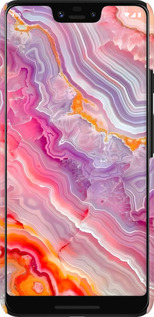3D пластиковий матовий чехол Мрамор 2 для Google Pixel 3 XL - 6307m-1523 изображение 
