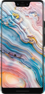 3D пластиковый матовый чехол Мрамор красивый для Google Pixel 3 XL - 6376m-1523 изображение 