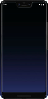 3D пластиковий матовий чехол Градієнт у темно-синьому стилі для Google Pixel 3 XL - 6542m-1523 изображение 