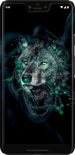 3D пластиковий матовий чехол Wolf для Google Pixel 3 XL - 6610m-1523 изображение 